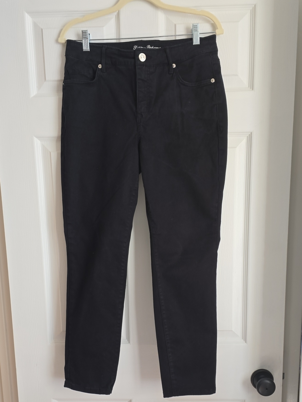 Women’s High Rise Ankle Black Straight-Leg Jeans by Tommy Bahama